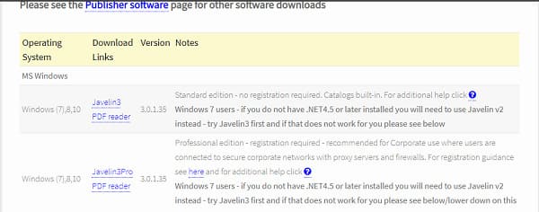 برنامج Javelin PDF Reader