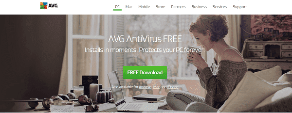 برنامج مضاد الفيروسات AVG Antivirus
